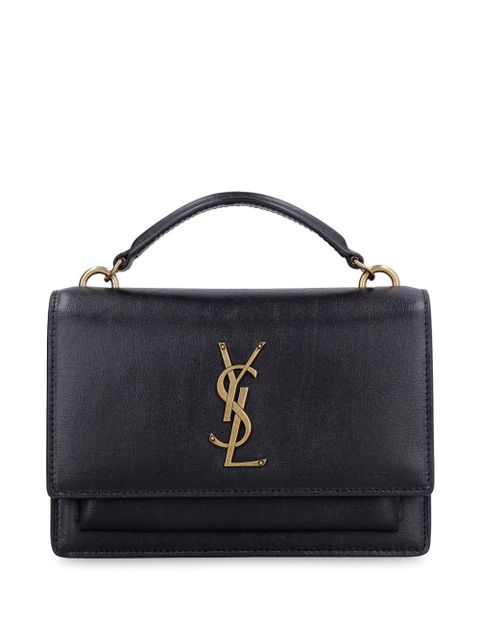 Saint Laurent Cassandra leather cross body bag - Black - zdjęcie produktu nr 1