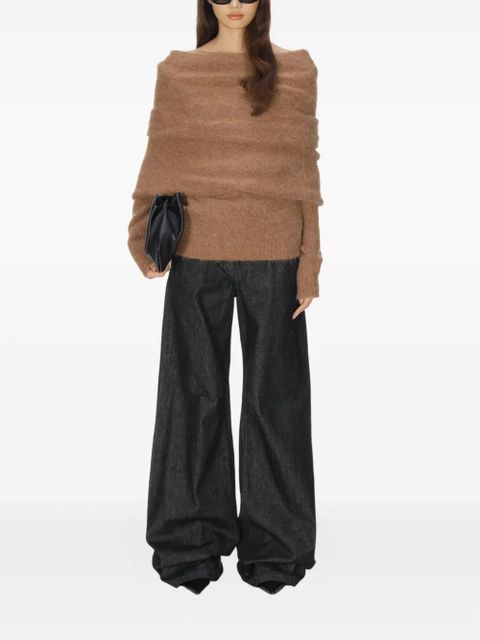 ENTIRE STUDIOS Bound off-shoulder sweater - Brown - zdjęcie produktu nr 2