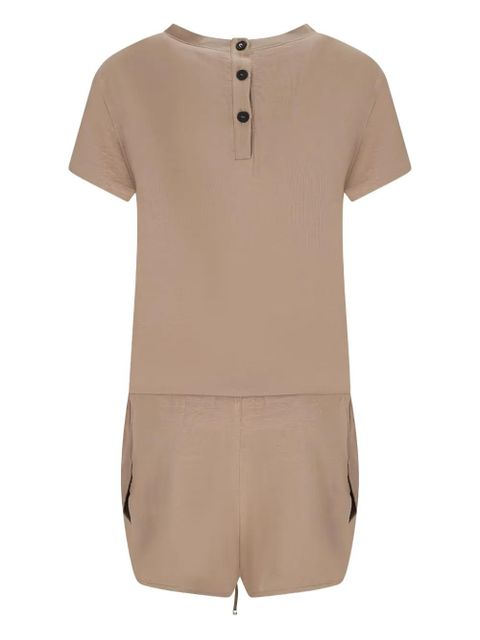 The Attico button-fastening drawstring jumpsuit - Neutrals - zdjęcie produktu nr 1