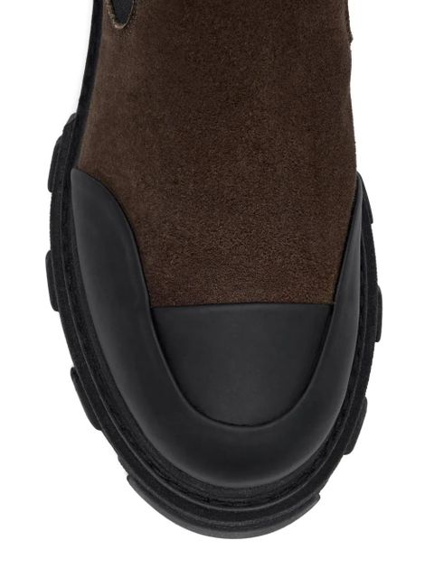 GANNI toe-cap lug-sole boots - Brown - zdjęcie produktu nr 2
