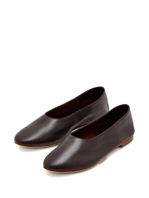 STAUD Alba leather ballet flats - Brown - zdjęcie produktu nr 2