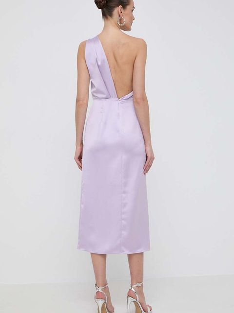 Marella sukienka kolor fioletowy midi prosta 2413221032200