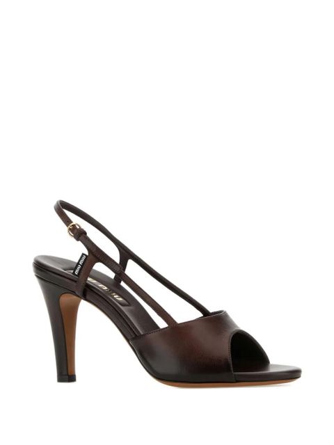 Miu Miu 85mm Ayes pumps - Brown - zdjęcie produktu nr 2