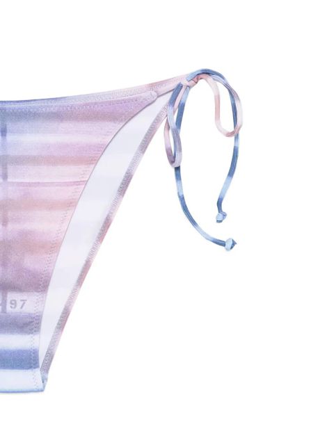 Jean Paul Gaultier tie-side striped bikini bottom - Blue - zdjęcie produktu nr 2