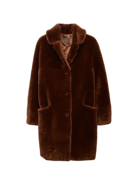 Prada shearling coat - Brown - zdjęcie produktu nr 1