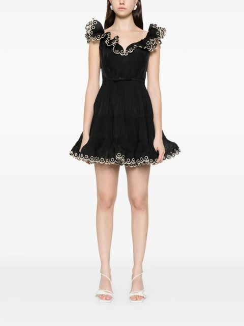 ZIMMERMANN embroidered mini dress - Black - zdjęcie produktu nr 2