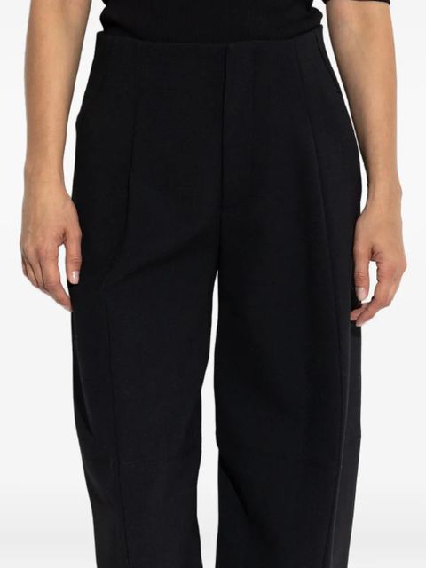 Victoria Beckham pleated side-pocket trousers - Black