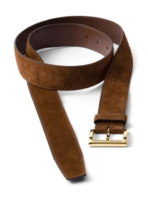 Prada buckled suede belt - Brown - zdjęcie produktu nr 2