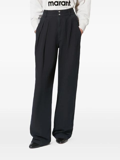 MARANT ÉTOILE Nadine pleated-detail trousers - Black - zdjęcie produktu nr 2