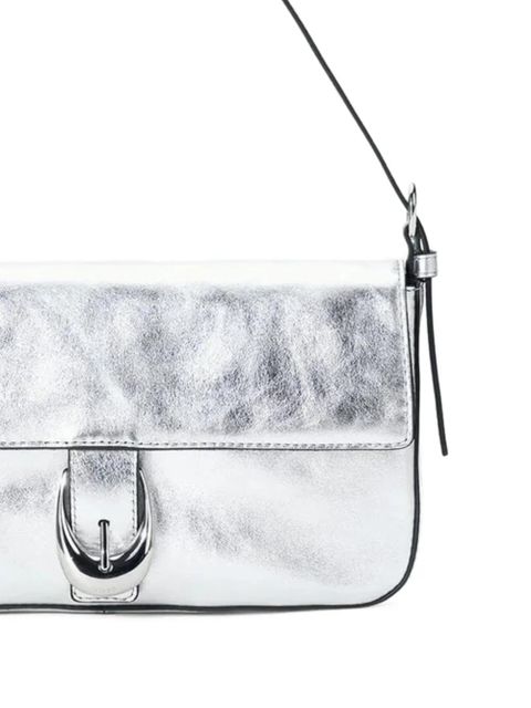 STAUD Harlow leather shoulder bag - Silver - zdjęcie produktu nr 2