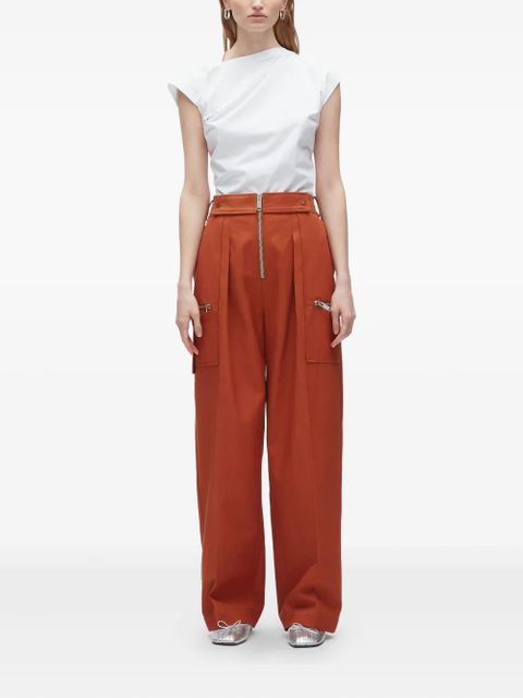 3.1 Phillip Lim pleated zip-fly trousers - Orange