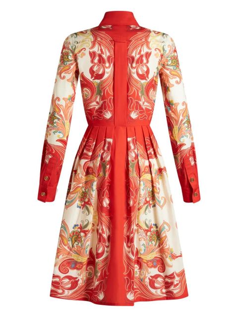 ETRO paisley-print shirt dress - Red - zdjęcie produktu nr 2