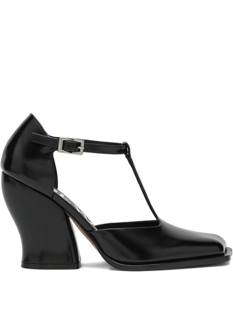 LOEWE 90mm T-strap square-toe pumps - Black - zdjęcie produktu nr 1