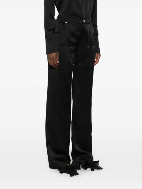 Blumarine satin trousers - Black