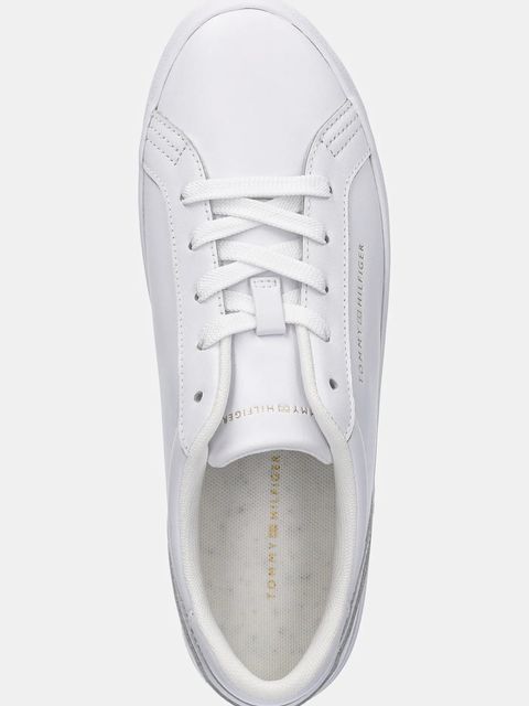 Tommy Hilfiger sneakersy skórzane TH PLATFORM SNEAKER damskie kolor biały FW0FW09164