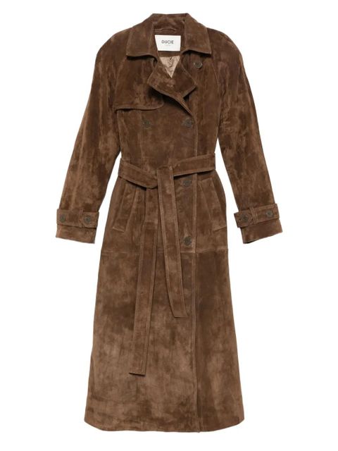 ducie Corrin suede trench coat - Brown - zdjęcie produktu nr 1