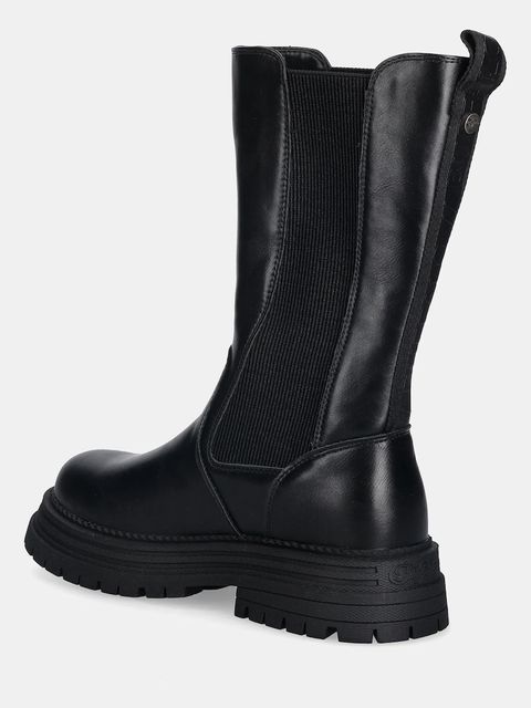 Buffalo sztyblety Lennox Chelsea Hi kolor czarny na platformie 1270136-BLK