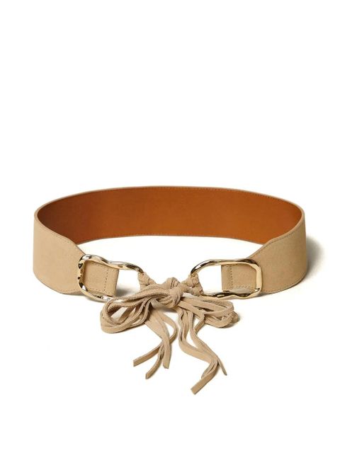 TWINSET tie-fastening suede belt - Neutrals - zdjęcie produktu nr 1