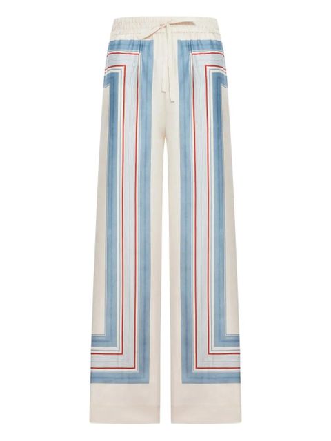 ZIMMERMANN striped drawstring trousers - Neutrals - zdjęcie produktu nr 2
