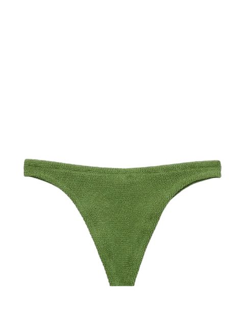 MC2 Saint Barth Naomi crinkle-effect bikini bottoms - Green - zdjęcie produktu nr 2