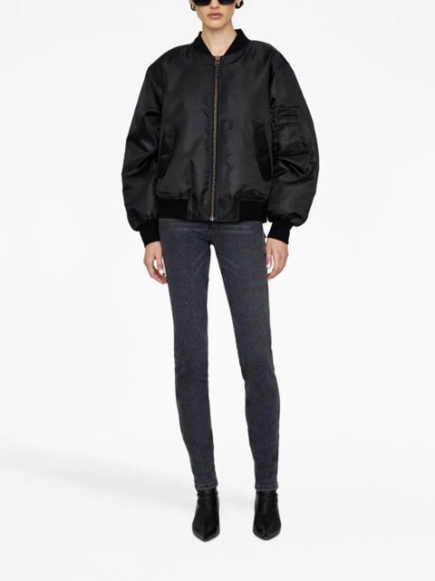 ANINE BING Leon zipped bomber jacket - Black - zdjęcie produktu nr 2