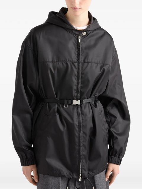 Prada Re-Nylon hooded jacket - Black