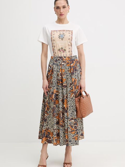 Weekend Max Mara t-shirt bawełniany PANTERA - zdjęcie produktu nr 1