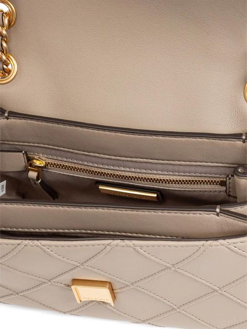 Tory Burch small Fleming diamond-quilted shoulder bag - Neutrals