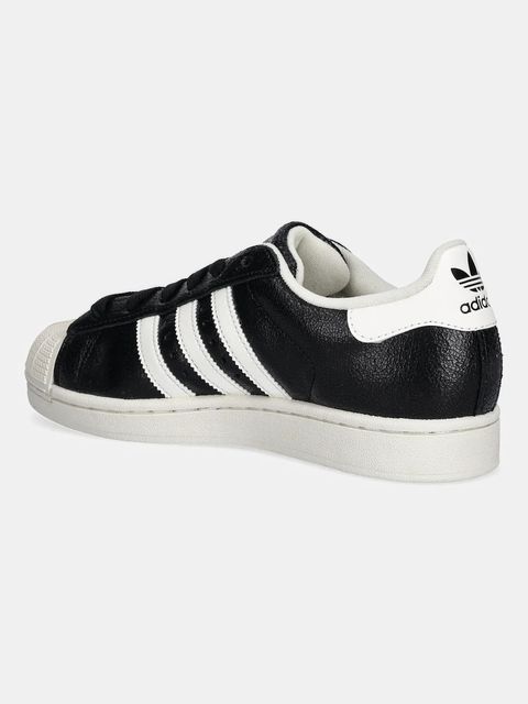 adidas Originals sneakersy skórzane Superstar II damskie kolor czarny JS4014