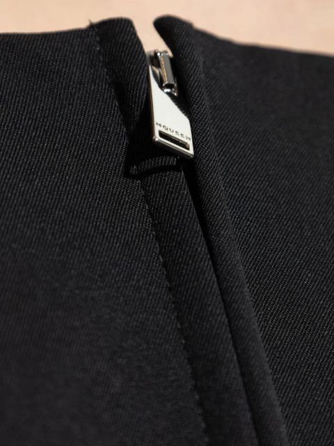 Alexander McQueen zip-up corset top - Black