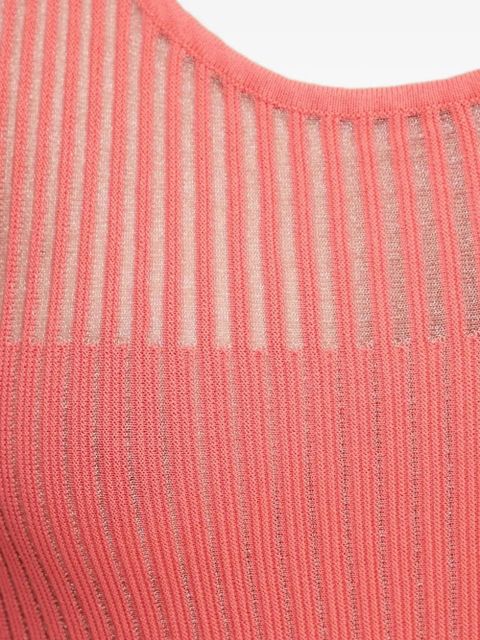 PINKO ribbed-pleated midi dress