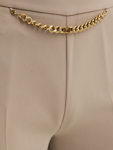 Marciano by Guess spodnie ELLA damskie kolor beżowy szerokie high waist 5YGB01 7357A