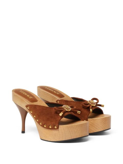 Versace suede platform sandals - Brown - zdjęcie produktu nr 2