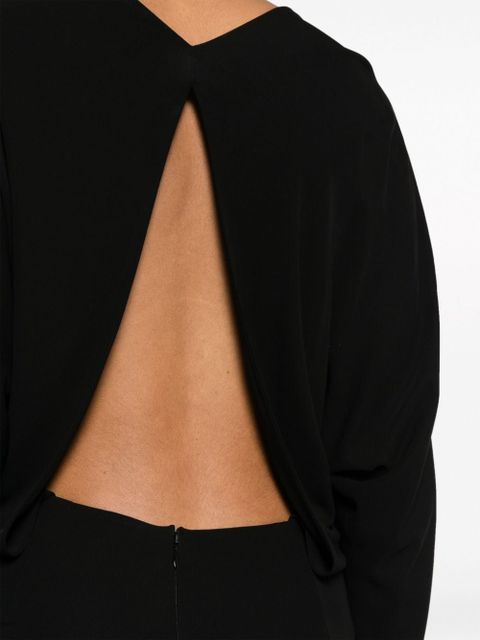 KHAITE The Trina open-back midi dress - Black