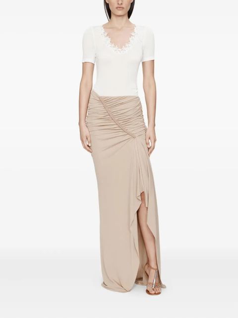 Christopher Esber Shibari ruched maxi skirt - Neutrals