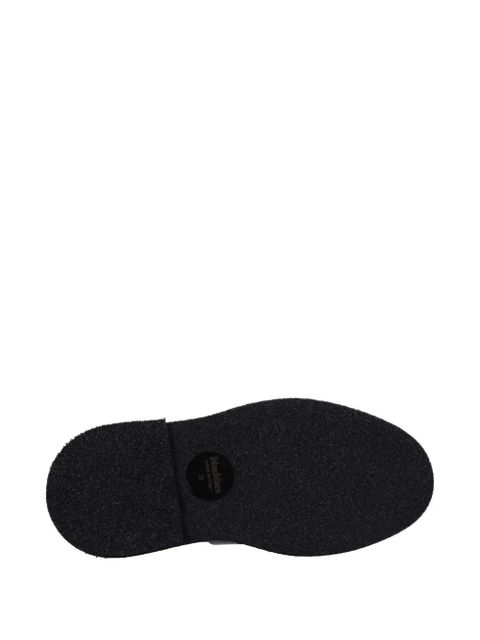 Max Mara buckle-strap leather loafers - Black