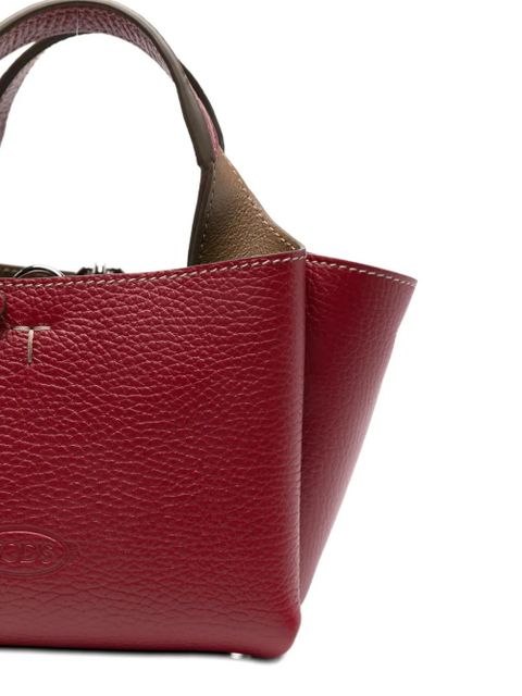 Tod's micro leather tote bag - Red