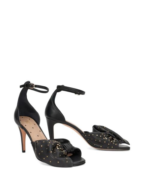 Valentino Garavani bow studded sandals - Black - zdjęcie produktu nr 2