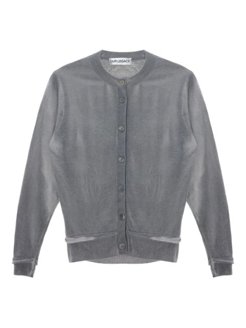 OUR LEGACY Dual button-fastening cardigan - Grey - zdjęcie produktu nr 1