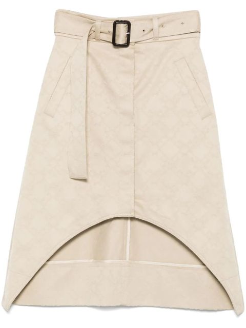 Givenchy monogram 72 asymmetric midi skirt - Neutrals - zdjęcie produktu nr 1