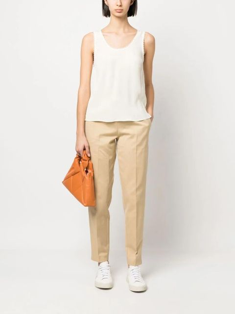 TWINSET scallop-edge tank top - White - zdjęcie produktu nr 2