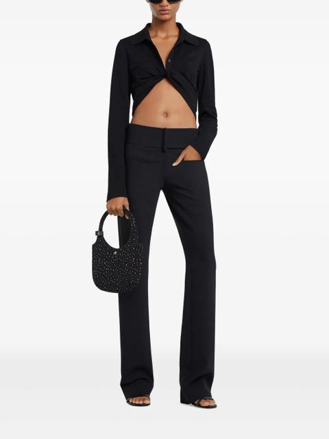 Courrèges twist-detailing top - Black - zdjęcie produktu nr 2