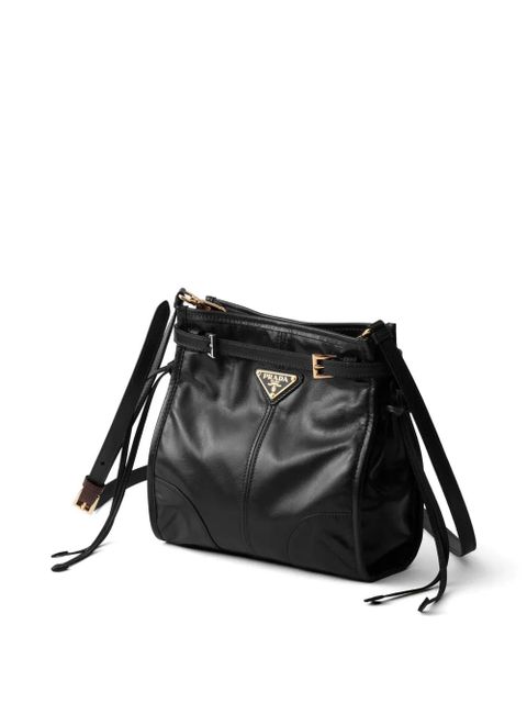 Prada Bonnie leather mini shoulder bag - Black