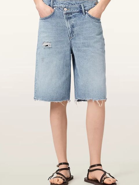 AllSaints szorty damskie jeansowe AKI - zdjęcie produktu nr 1