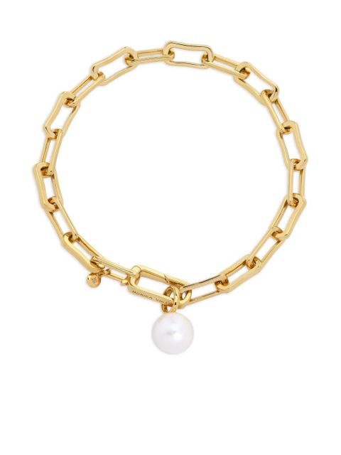 Monica Vinader recycled 18K gold vermeil Alta chain pearl bracelet - zdjęcie produktu nr 1