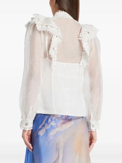 ZIMMERMANN Crush blouse - White