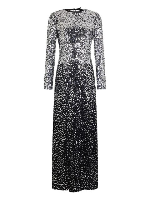 Rabanne sequin ombre-effect long dress - Silver - zdjęcie produktu nr 1