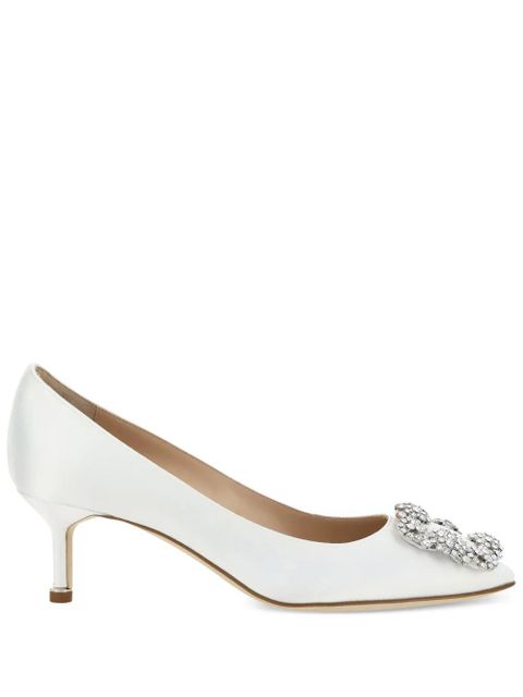 Manolo Blahnik 50mm Hangisi pumps - White - zdjęcie produktu nr 1