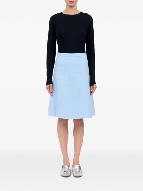 MM6 Maison Margiela striped mini skirt - Blue - zdjęcie produktu nr 2