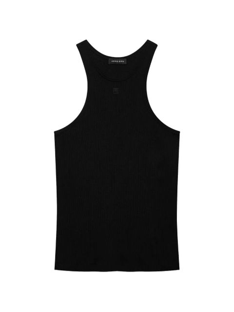 ANINE BING Cole ribbed tank top - Black - zdjęcie produktu nr 1